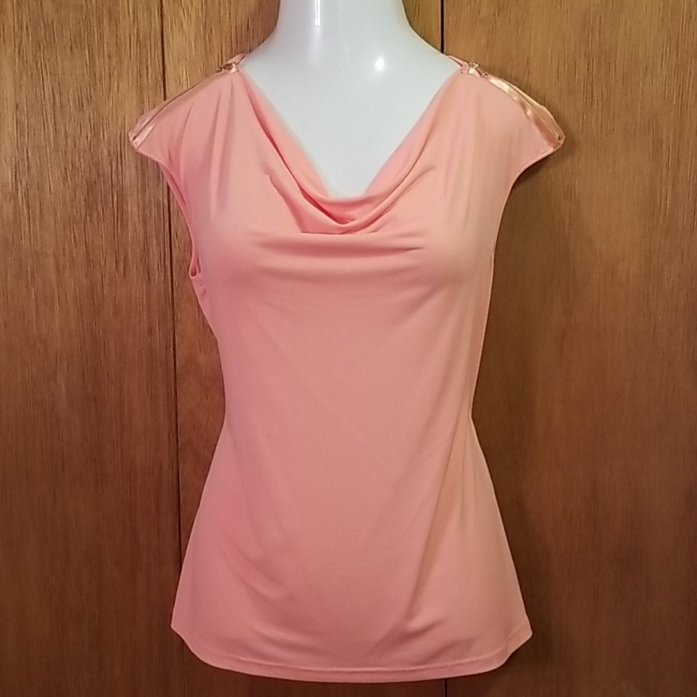 Coral blouse
